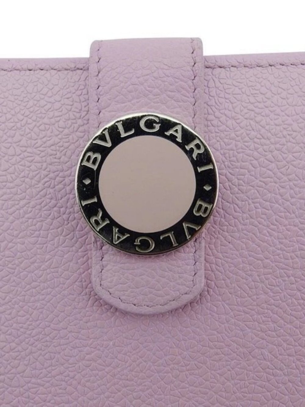 BVLGARI Purse Pink Silver Women Authentic secondhand